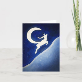 Festividades Cartão de Natal de rena