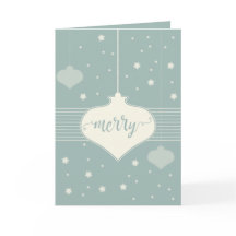 Cartão de Natal de Retro Moderno e Elegante