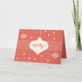 Festividades Cartão de Natal de Retro Moderno e Elegante