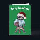 Festividades Cartão de Natal de Rugby<br><div class="desc">Um cartão de Natal perfeito para Rugby</div>