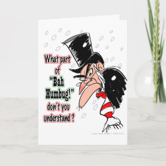 Festividades Cartão de Natal de Scrooge