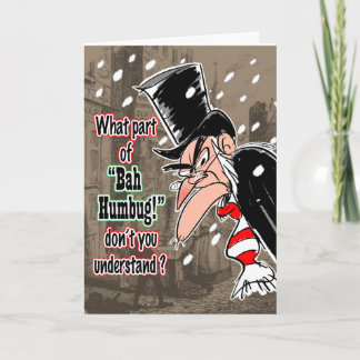 Festividades Cartão de Natal de Scrooge