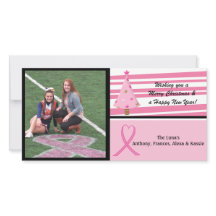 Cartão de Natal de Sensibilização para o Cancer da