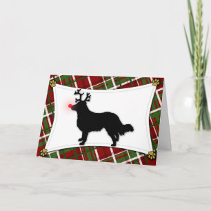 Festividades Cartão de Natal de Shepherd Reindeer Inglês