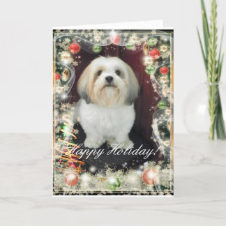 Festividades Cartão de Natal de ShihTzu