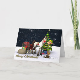 Festividades Cartão de Natal de Substituição de Rudolf