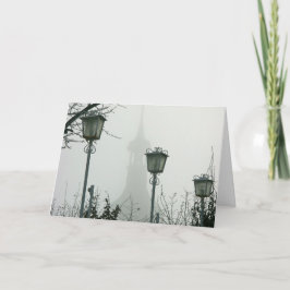 Festividades Cartão de Natal de Suiça Negra e Branca