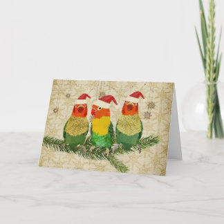Festividades Cartão de Natal de Três Aves Ouros