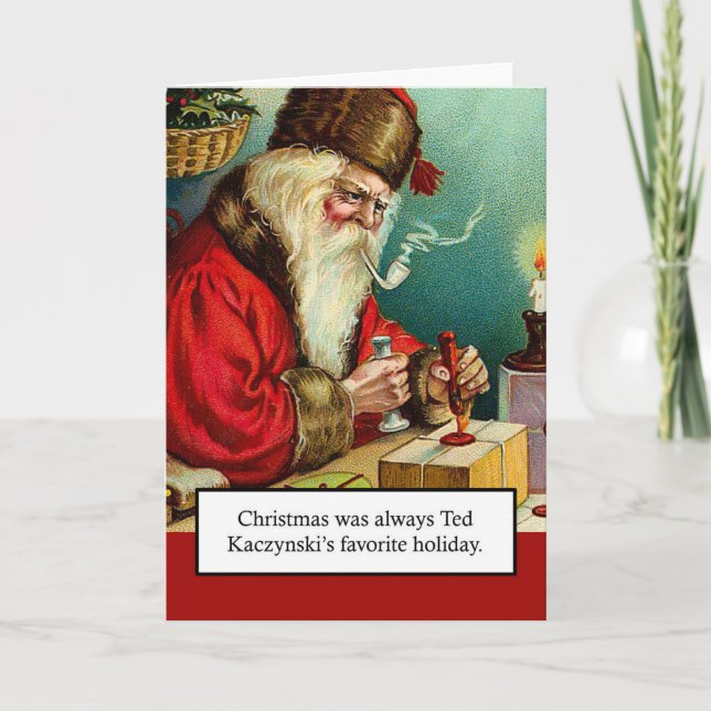 Festividades Cartão de Natal de Unabomber (Frente)