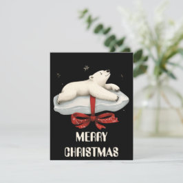 Festividades Cartão de Natal de Urso Polar