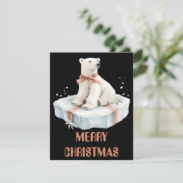 Festividades Cartão de Natal de Urso Polar