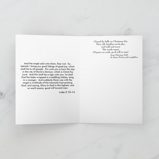 Festividades Cartão de Natal de Vidro Mantido para Paz e Bênção (Interior)