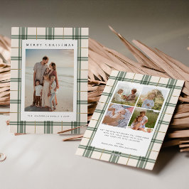 Festividades Cartão de Natal de xadrez com Foto