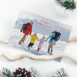 Festividades Cartão de Natal de Xadrez de Feriado Vermelho