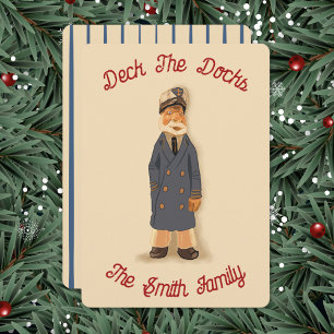 Festividades Cartão de Natal Deck The Docks
