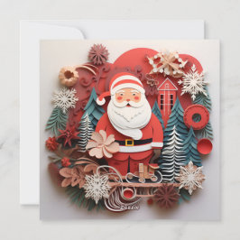 Festividades Cartão de Natal decorado com cartão de cumprimento