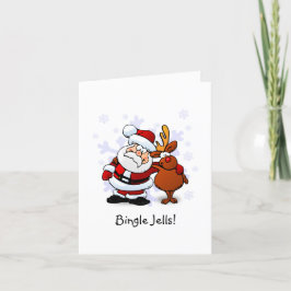 Festividades Cartão de Natal Divertido Bingle Jells