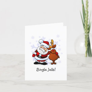 Festividades Cartão de Natal Divertido Bingle Jells