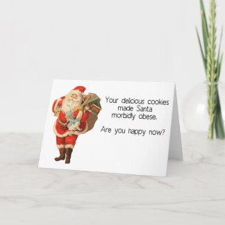 Festividades Cartão de Natal divertido do papai noel