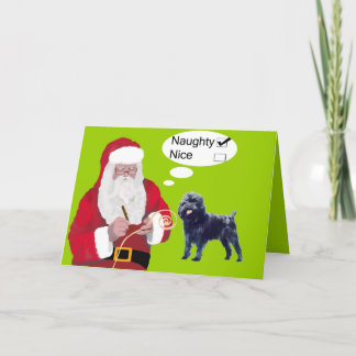 Festividades Cartão de Natal do Affenpinscher