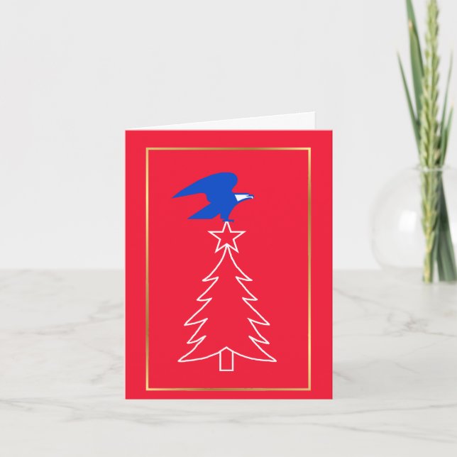 Festividades Cartão de Natal do Águia Postal (Frente)