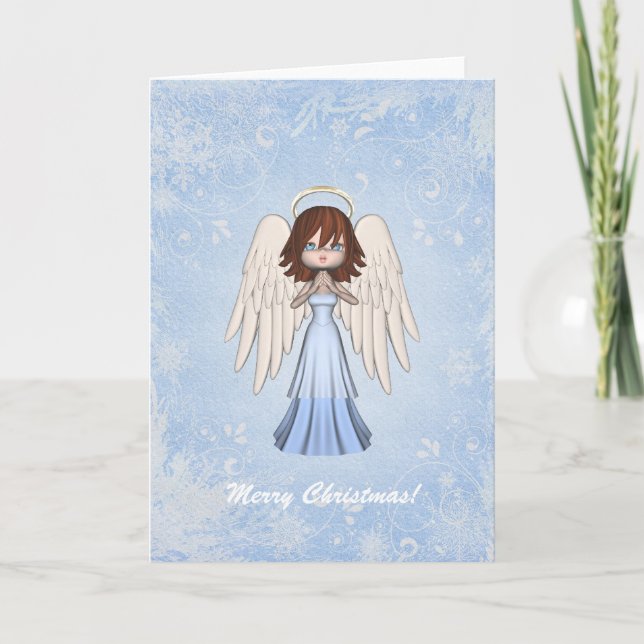 Festividades Cartão de Natal do anjo (Frente)