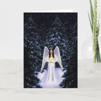 Festividades Cartão de Natal do Anjo da Neve