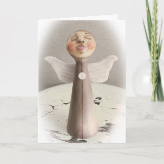 Festividades Cartão de Natal do anjo do sono
