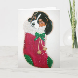 Festividades Cartão de Natal do Beagle Pup