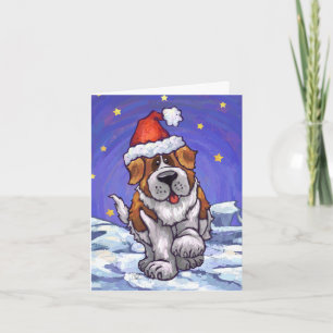 Festividades Cartão de Natal do Cão São Bernardo