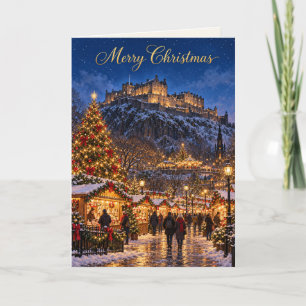 Festividades Cartão de Natal do Castelo de Edimburgo