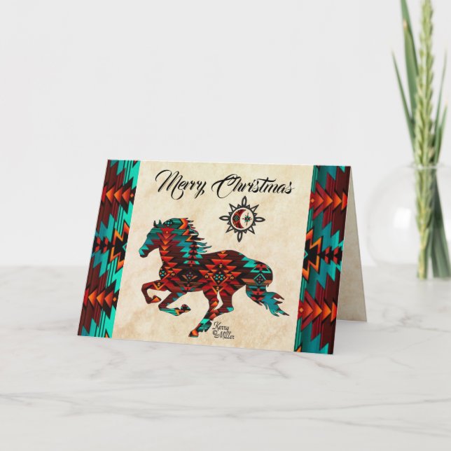 Festividades Cartão de Natal do Cavalo do Sudoeste (Frente)