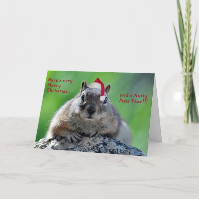 Festividades Cartão de Natal do Chipmunk (Frente)