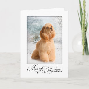 Festividades Cartão de Natal do Cocker Spaniel