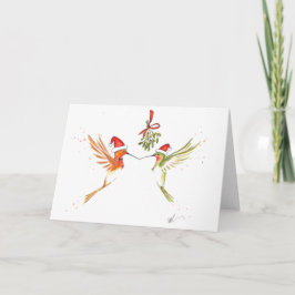 Festividades Cartão de Natal do colibri