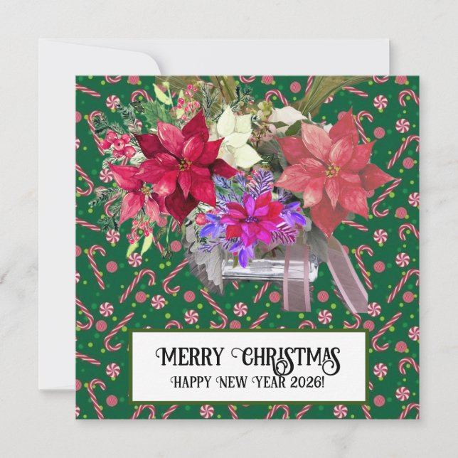 Festividades Cartão de Natal do Coração (Frente)