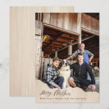 Cartão de Natal Do Farmer Fotográfico Cartão De Na