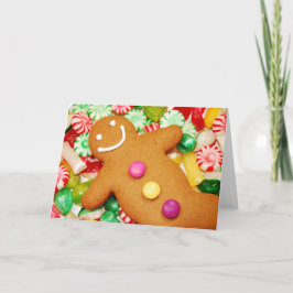 Festividades Cartão de Natal do Gingerbread