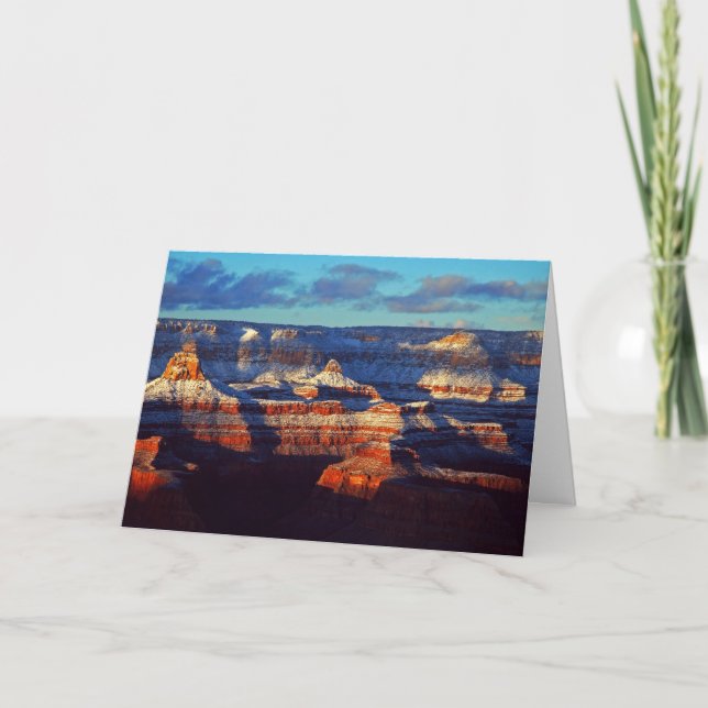Festividades Cartão de Natal do Grand Canyon (Frente)