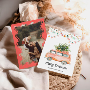 Festividades Cartão de Natal do Groovy 70s