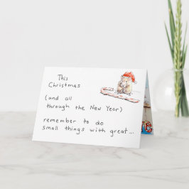 Festividades Cartão de Natal do hamster