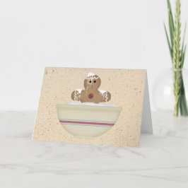 Festividades Cartão de Natal do Homem de Pão-de-Pão-Pão Mensado