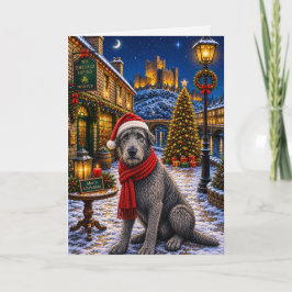 Festividades Cartão de Natal do Irish Wolfhound