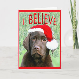 Festividades Cartão de Natal do Labrador Retriever