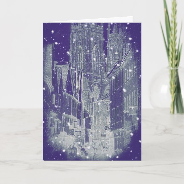 Festividades Cartão de Natal do Ministro de York (Frente)