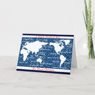 Festividades Cartão de Natal do Mundo do Amor