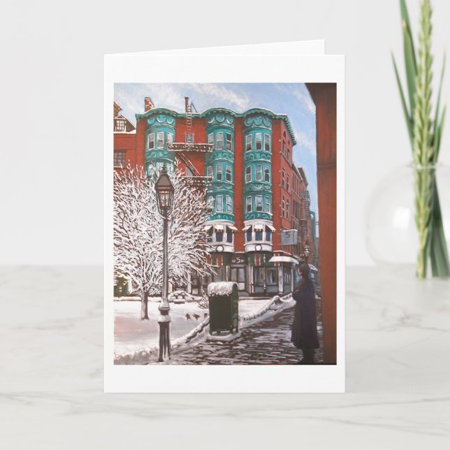 Festividades Cartão de Natal do North End (Frente)