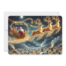 Cartão de Natal do Papai Noel Alegre