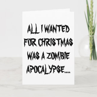 Festividades Cartão de Natal do papai noel do zombi