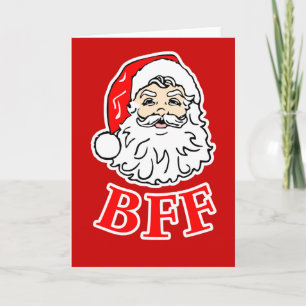 Festividades Cartão de Natal do Santa Claus BFF